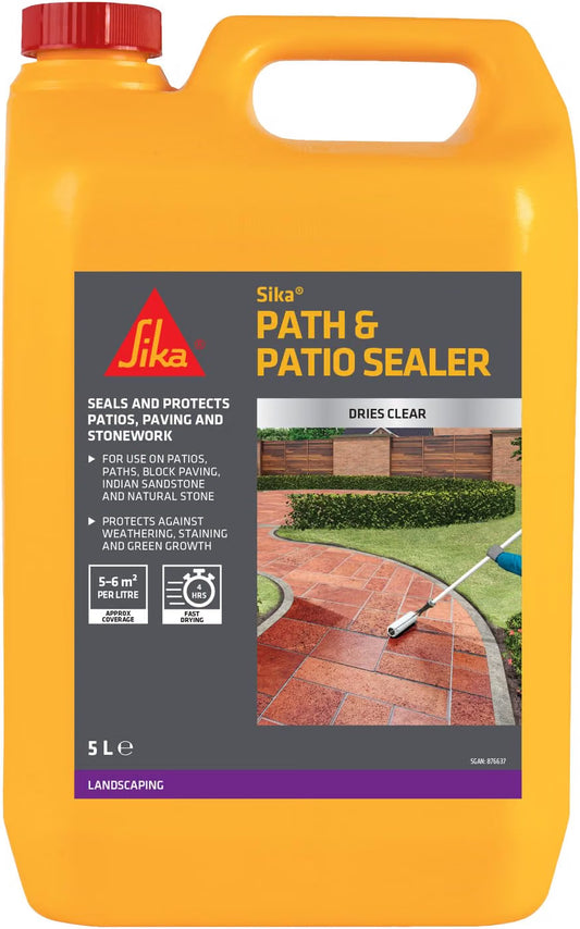 Sika Path and Patio Sealer, Protects Against Weathering & Green Growth, 5L