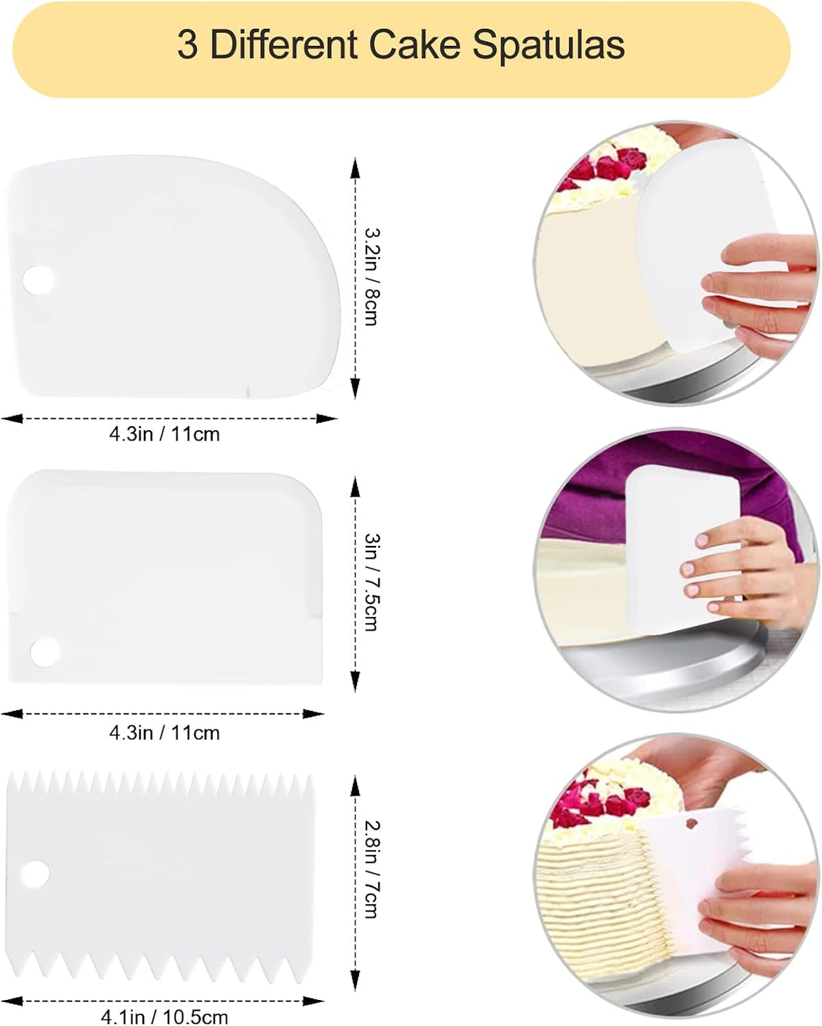 Cake Turntable 12 Inch, Uten Cake Stands, Aluminium Cake Decorating Display Stand, 33pcs Cake Decorating Supplies Set, Straight & Offset Spatula, Cream Scraper etc. Baking Tools & Accessories