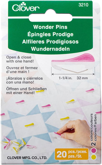 Clover Wonder Pins-20/Pkg