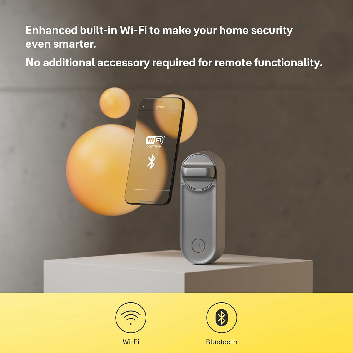Yale - Linus Smart Lock L2 - Silver - 05/103210/SI - Keyless Access - DIY Installation - Remote Lock/Unlock - Virtual Keys - Real-time Alerts - Yale Home app