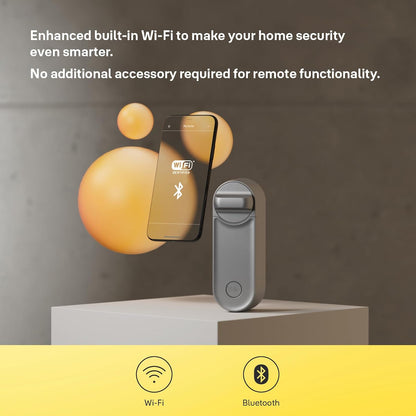 Yale - Linus Smart Lock L2 - Silver - 05/103210/SI - Keyless Access - DIY Installation - Remote Lock/Unlock - Virtual Keys - Real-time Alerts - Yale Home app