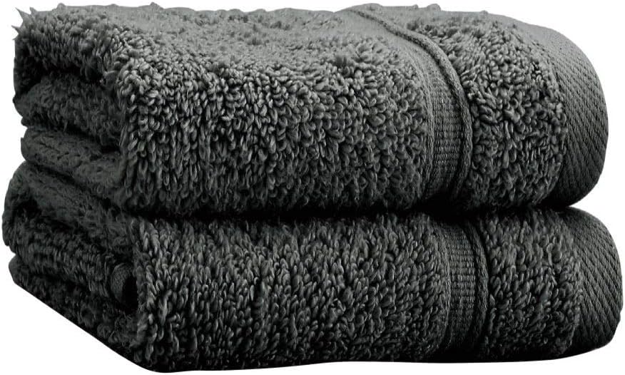 Catherine Lansfield Zero Twist Cotton 70x120cm Bath Towel Charcoal Grey