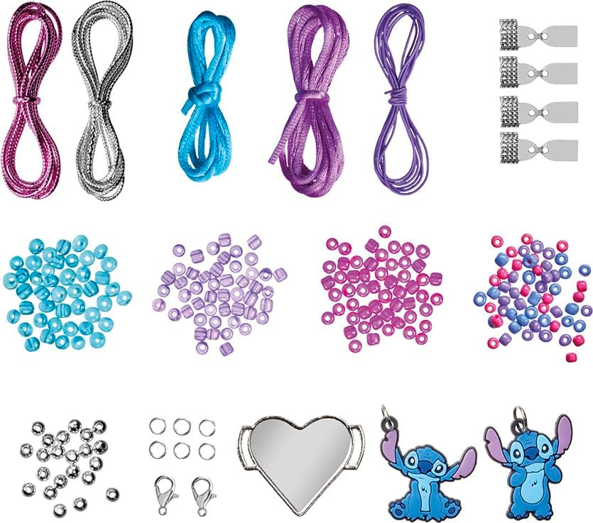 Totum Stitch Disney Charm Bracelet, Make Your Own Charm Bracelets, Arts and Crafts Jewelery Making for Kids Ages 5+