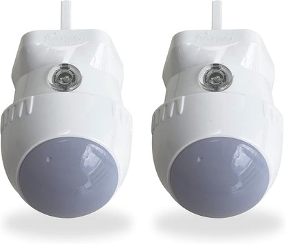 Dreambaby Motion Sensor Indoor Night Light for Kids and Adults, 360 Swivel Rotation, Ideal for Nursery and Landings, Automatic ON/Off Function, Long Life LED - 2 Pack, White
