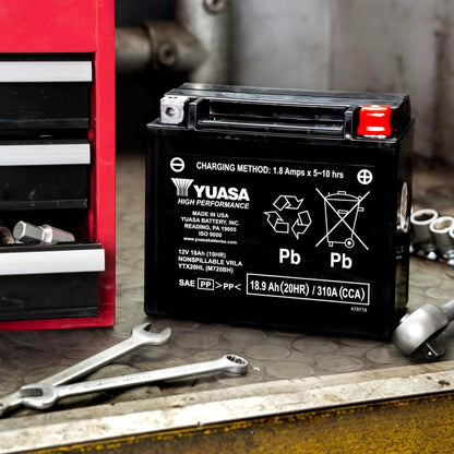 Yuasa YTX20HL 12V 310 CCA AGM VRLA High Performance Motorbike Battery