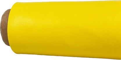 A-Express Faux Leather Fabric Leatherette Vinyl Waterproof Leathercloth Material Clothing Dressmaking Upholstery - Half Metre 50cm x 140cm Lemon