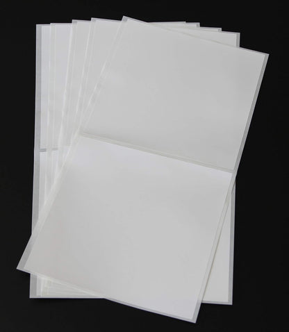 50pc Tile Stickers 6 x 6 inch Transfers Covers for Kitchen Bathroom 15 x 15cm Square Wall Tile DIY Stick On Wall Peel and Stick Tile Style Decals Stickers Transfers TSA30 (White, 15x15 cm)