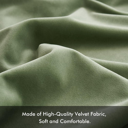 MIULEE Velvet Cushion Covers 45 x 45 Green Sofa Cushions 2 Pieces