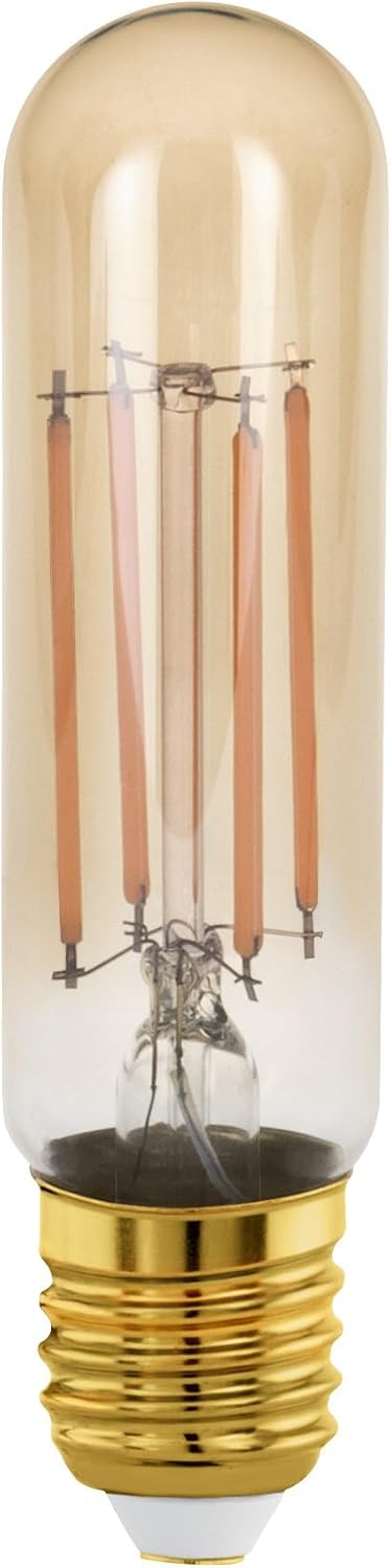 Eglo Dimmable E27 LED Tube, Golden Vintage Filament Light Bulb