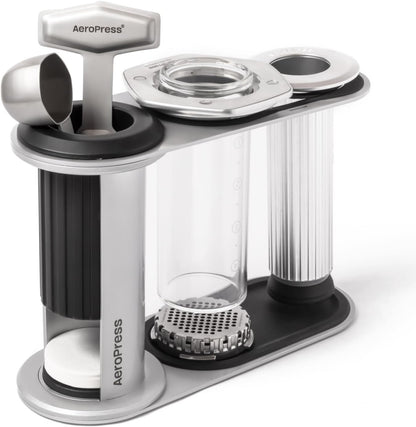 AeroPress Stainless Steel Organizer Stand, Organizing Caddy & Accessories Station with Storage Rack for Filters, Holder Fits Premium, Clear & Original Coffee Maker
