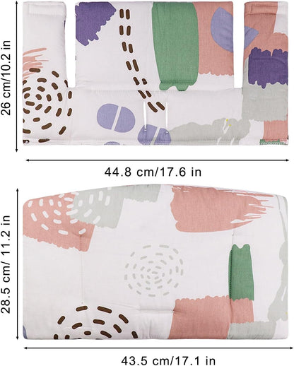 For Tripp Trapp High Chair Cushion, Soft And Comfortable Baby Seat Cover With Cute Graphics, For Tripp Trapp Cushion Makes Baby Sitting Safer And More Comfortable (Colorful pattern)