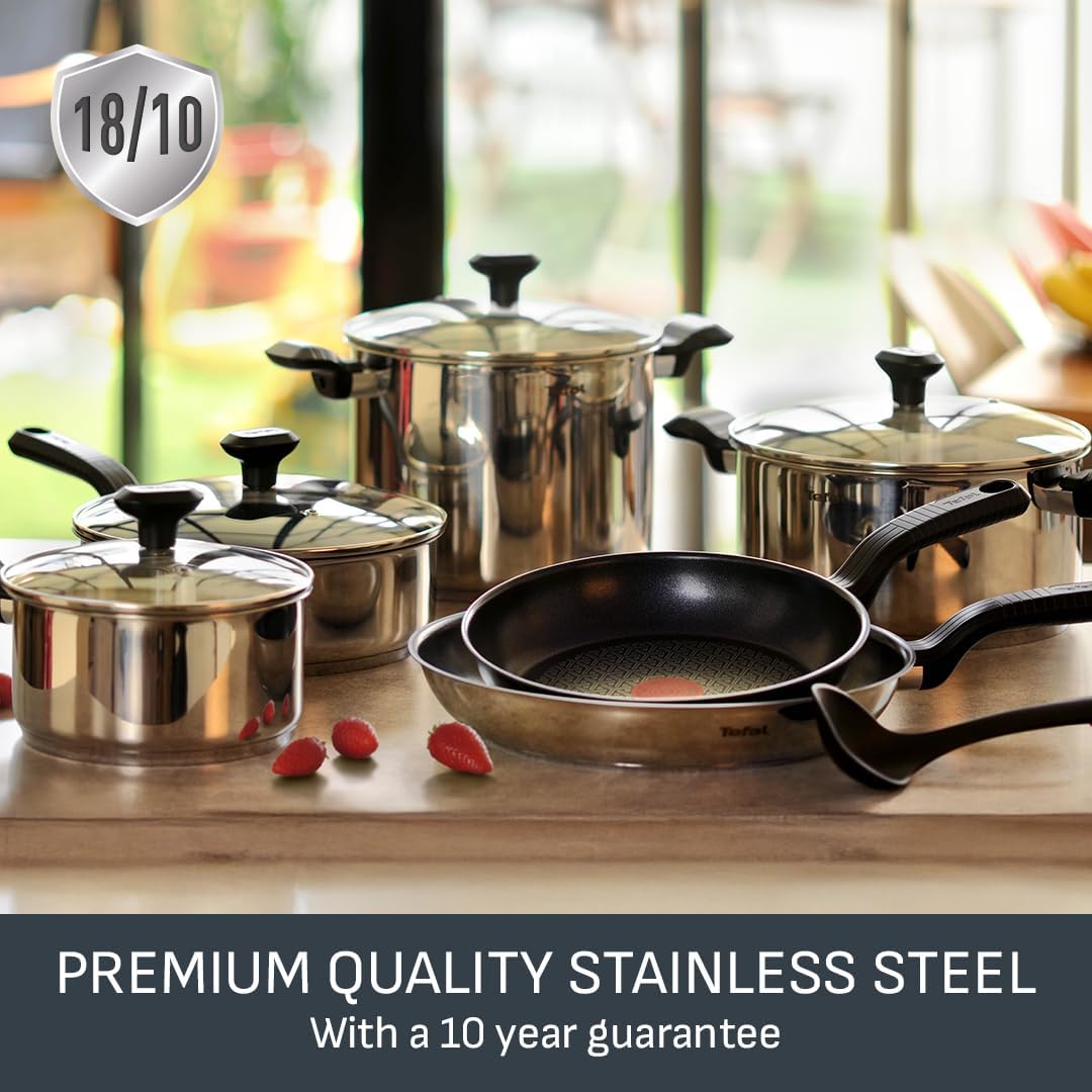 Tefal Comfort Max Stainless Steel Frying Pan 20 cm, Thermo-Spot