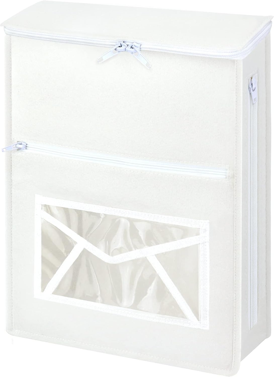 Letter Box Catcher, Indoor Post Catcher, Slim Letterbox Cage, White | Letterbox Catcher, Letterbox Cage Alternative, Inside Door Post Catcher, Self-Adhesive, Fits UPVC/Glass/Wood/Metal Doors
