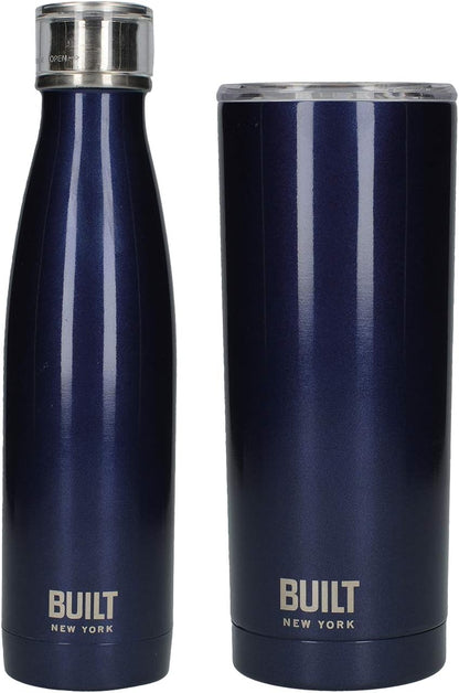 Built Insulated Travel Mug, Stainless Steel, Midnight Blue, 590ml