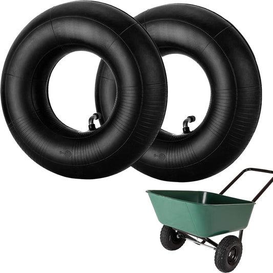 4.10/3.50-4 Inner Tube with TR-87 Bent Valve Stem Replacement Wheelbarrow Tire Inner Tube for Hand Trucks Lawn Mowers Trailers