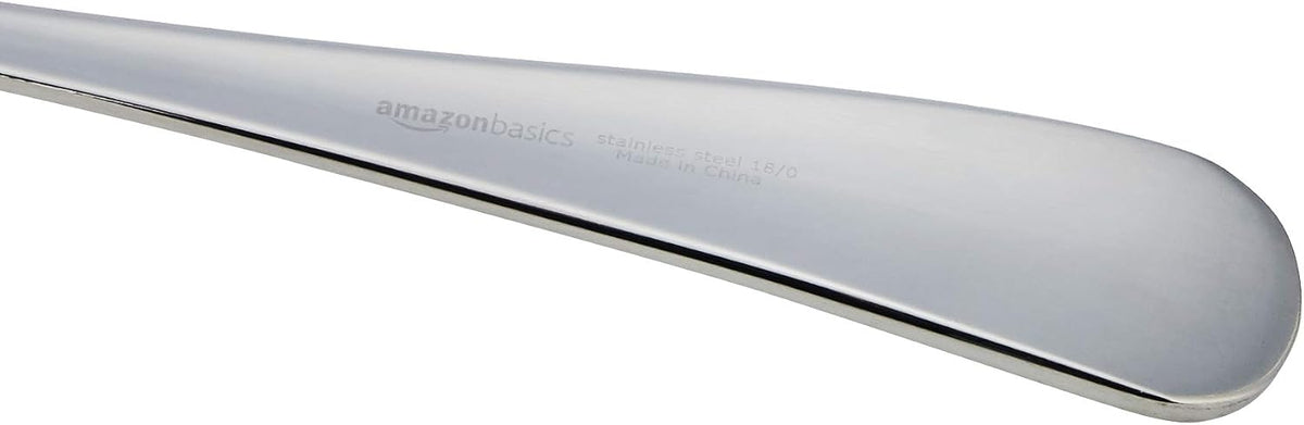 AmazonBasics 20-Piece Stainless Steel Flatware Set with Round Edge, Service for 4 - Amazon Vine