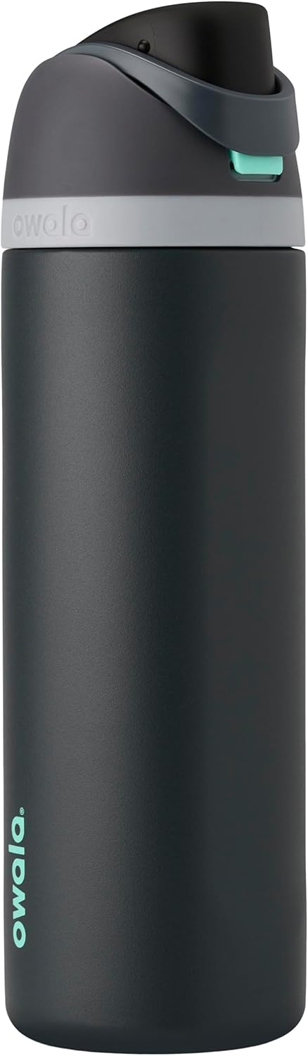 Owala FreeSip Insulated Stainless Steel Water Bottle, 710ml, Foggy Tide