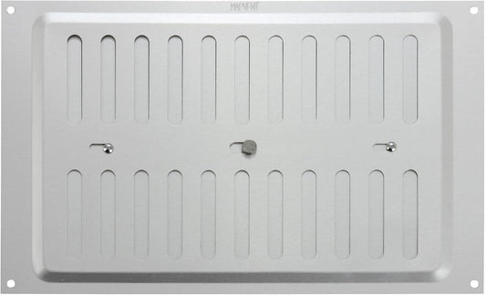 Map Aluminium Adjustable Air Vent for Openings 9" x 6" Silver Cover