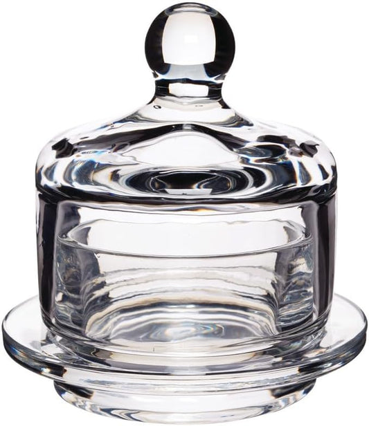 Artesà Glass Butter Dish, Small Cloche Holder for Serving Butter