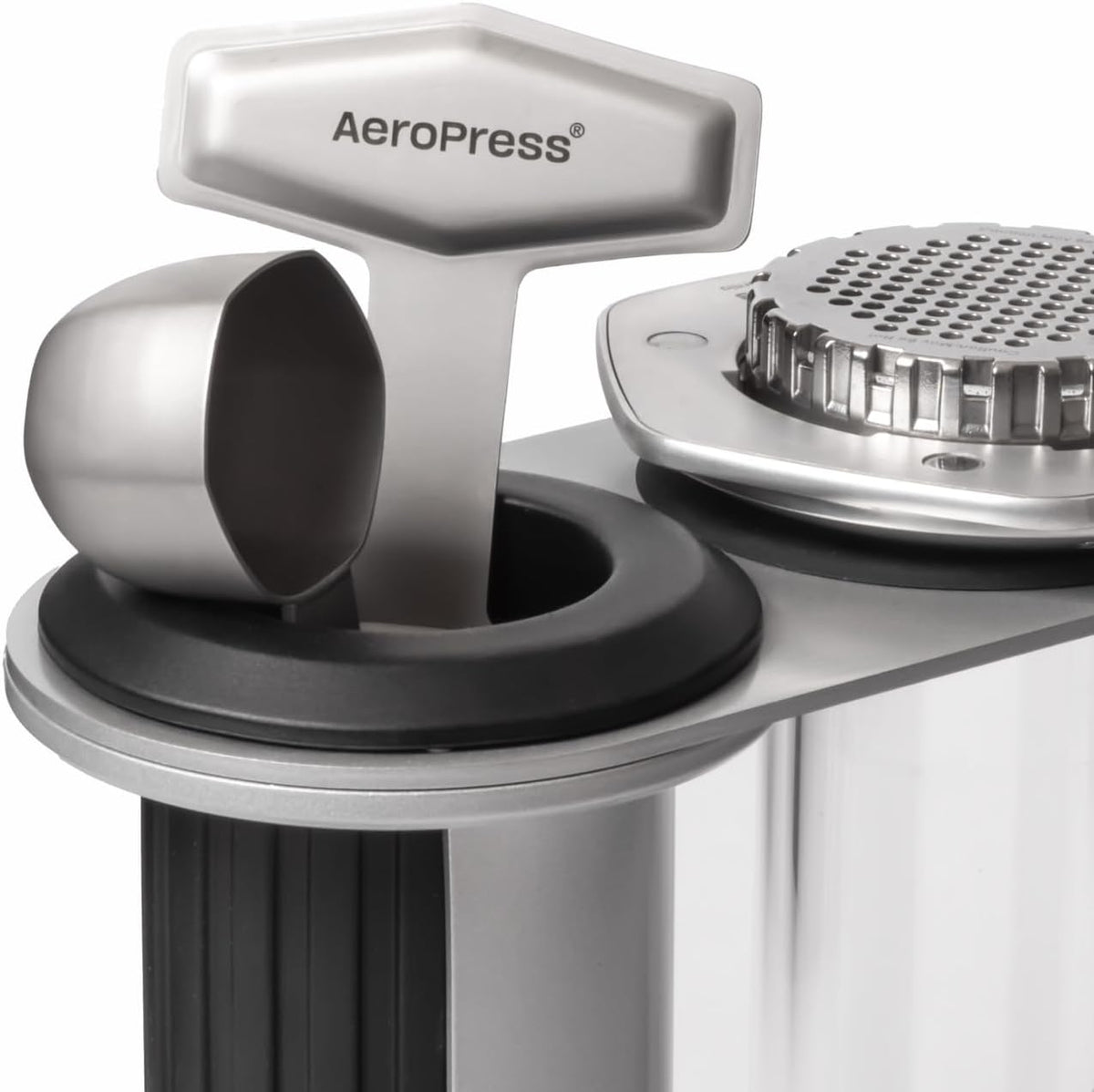 AeroPress Stainless Steel Organizer Stand, Organizing Caddy & Accessories Station with Storage Rack for Filters, Holder Fits Premium, Clear & Original Coffee Maker