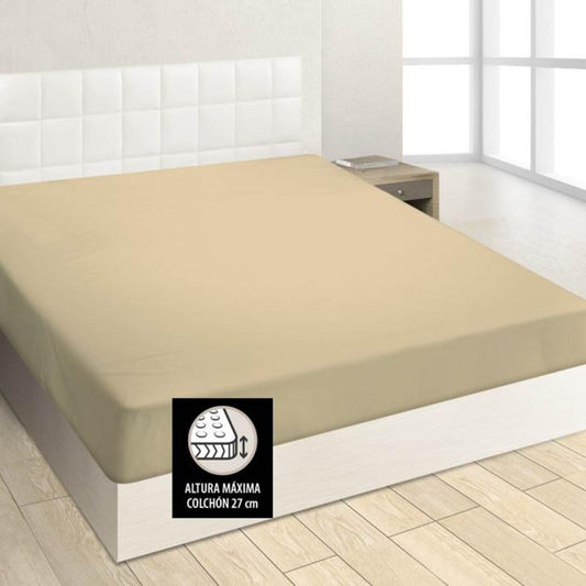 Burrito Blanco | Fitted Sheets 105 x 190/200 cm | 105 cm Bed 100% Cotton Fabric | A8 Beige Design