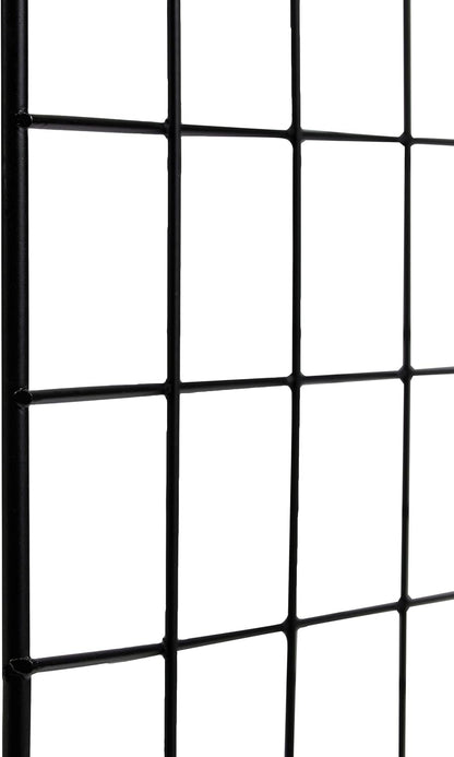 Amazon Basics 6 Cube Wire Grid Stackable Storage Shelves, Black, 66 x 32 x 96.5 cm