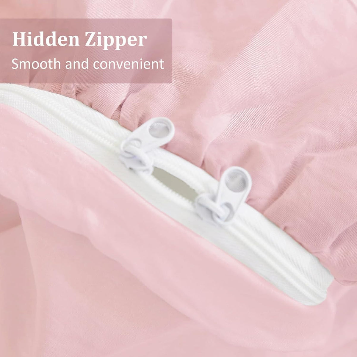 2 Pieces Single Pink Ruffle Bedding Set Ruffle Frills Duvet Cover Set Soft Microfiber Duvet Cover 135 x 200 cm