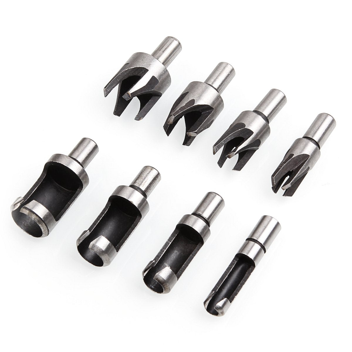 8 Pieces HSS Wood Plug Cutter Set, ASelected Tenon Cutter Drill Bits for Wood Set Trend Metric 6mm 10mm 13mm 16mm
