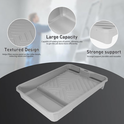 6pc-paint tray liners+1pc-Paint tray，Professional Plastic Roller Trays Decorators Painting Paint Tray paint trays roller tray paint roller and tray