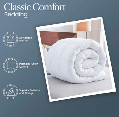 Utopia Bedding All Season Single Duvet, White