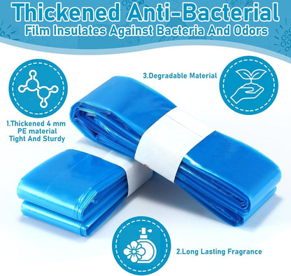 8 Pack Nappy Bin Refills, Diaper Pail Refill Bags, Scented Refills Diaper Pail Disposal Sacks Holds 1840 Diapers, Compatible with All Models of Trash Bins, Prevent Bacteria