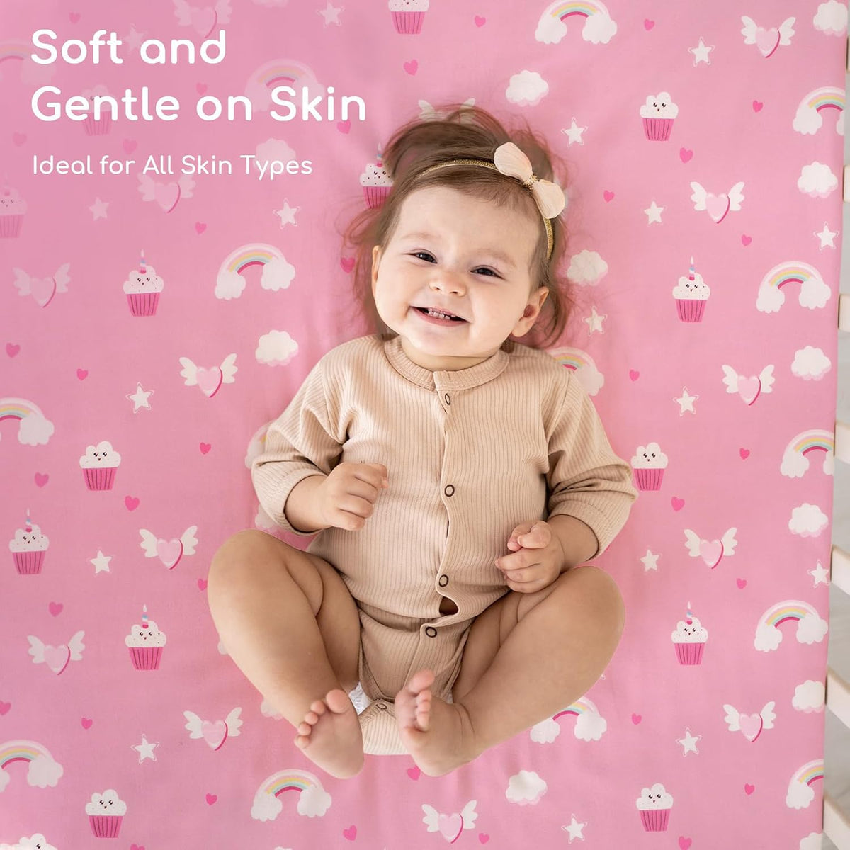 Cot Bed Sheets 140x70 cm Fitted 2 Pack Toddler Bed Sheets