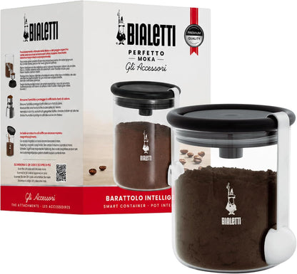 Bialetti Moka Coffee Jar 250 g (with Cap), Glass, (Without spoon)