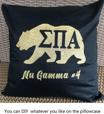 4 Pack Pillow cover,Cotton Comfortable Solid Decorative Throw Pillow Case Square Cushion Cover Pillowcase (Cover Only,No Insert) (16x16 inch/ 40x40cm, Black)