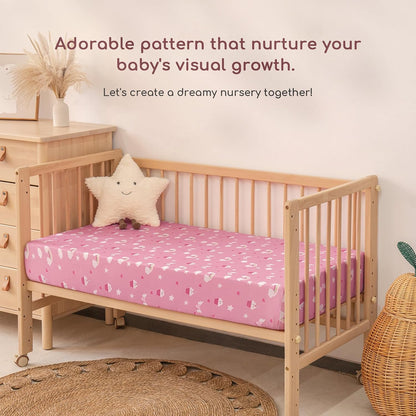 Cot Bed Sheets 140x70 cm Fitted 2 Pack Toddler Bed Sheets