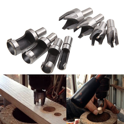 8 Pieces HSS Wood Plug Cutter Set, ASelected Tenon Cutter Drill Bits for Wood Set Trend Metric 6mm 10mm 13mm 16mm