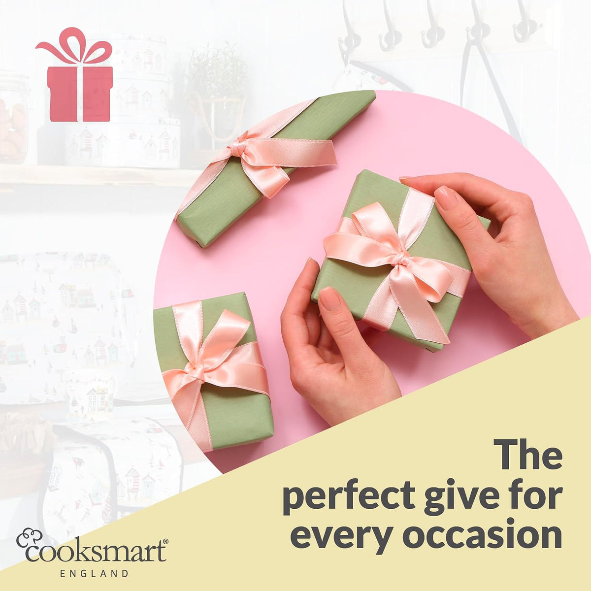 Cooksmart Set of 3 Nesting Cake Storage Tins – British Design