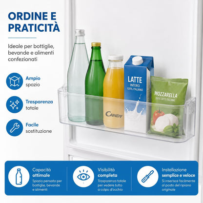 CANDY Fridge Door Replacement Shelf, Original Plastic Spare Part