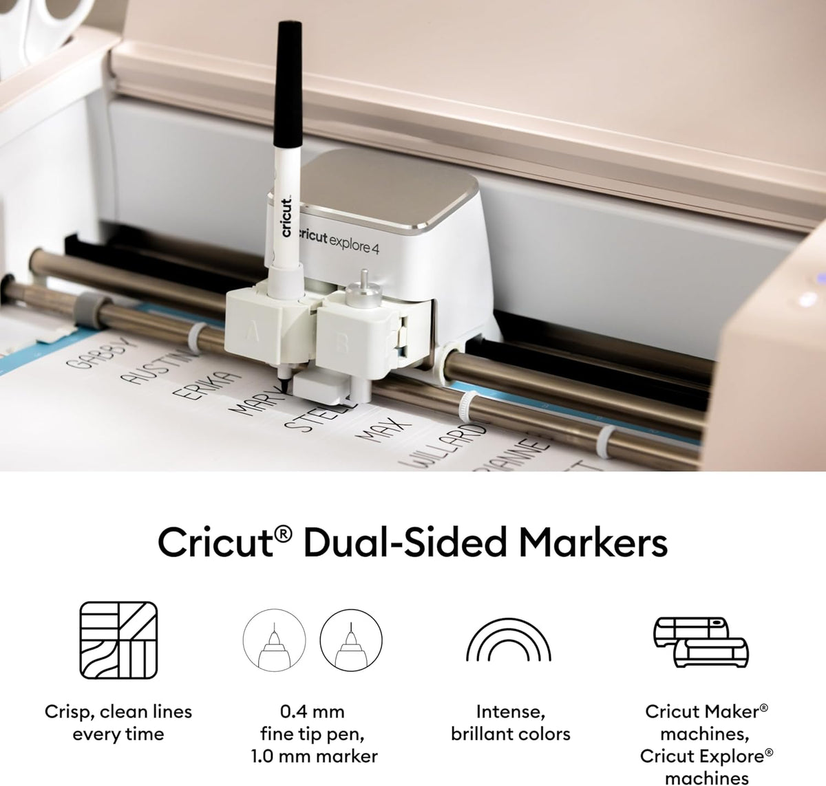Cricut Dual-Tip Markers, Ultimate Set, 22 pcs