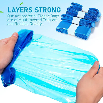 8 Pack Nappy Bin Refills, Diaper Pail Refill Bags, Scented Refills Diaper Pail Disposal Sacks Holds 1840 Diapers, Compatible with All Models of Trash Bins, Prevent Bacteria