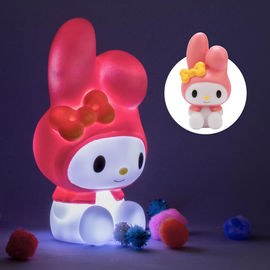 Blue Sky Studios My Melody Night Light - Touch‑Controlled Mood Lamp, Cute Kawaii Desk Decor, Collectible Merch Gift with Fast Charging