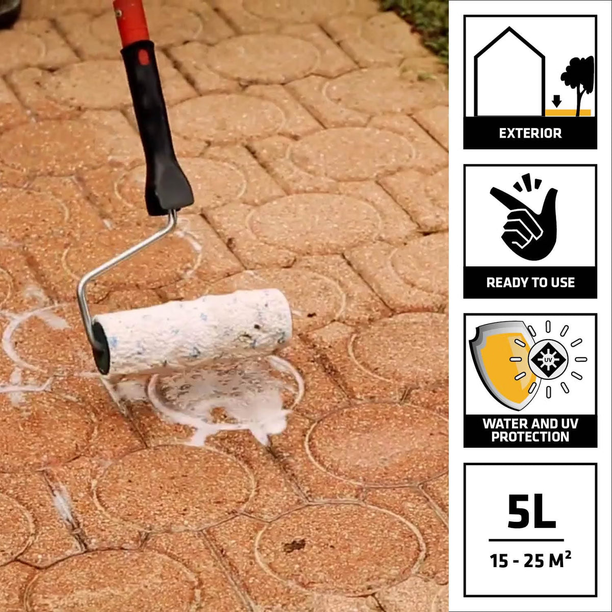 Sika Path and Patio Sealer, Protects Against Weathering & Green Growth, 5L