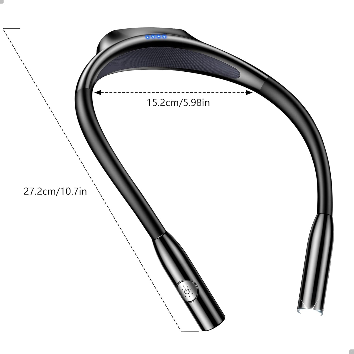 Gritin Neck Reading Light, Rechargeable Book Light for Reading at Night