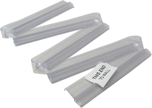 Replacement Seal for Folding Bath Screens, Chrome, Vinyl, 93 cm