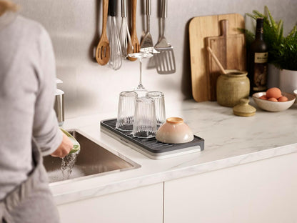 Joseph Joseph Tier Expandable Draining Board, Plastic, Grey, 2