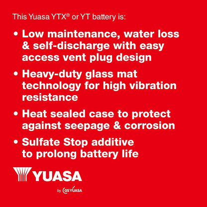 Yuasa YTX20HL 12V 310 CCA AGM VRLA High Performance Motorbike Battery