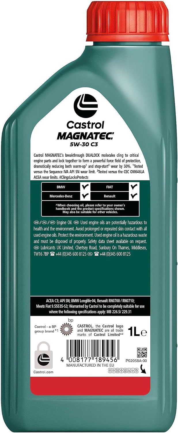 Castrol MAGNATEC 5W-30 C3 Full Synthetic Engine Oil, 1L