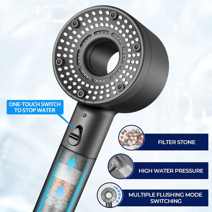 Blendura Shower Head with Hose, Hard Water Filter Shower Head