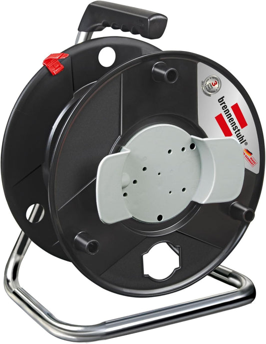 Brennenstuhl Garant Storage Reel Empty (Made of Special Plastic, Made in Germany) Black