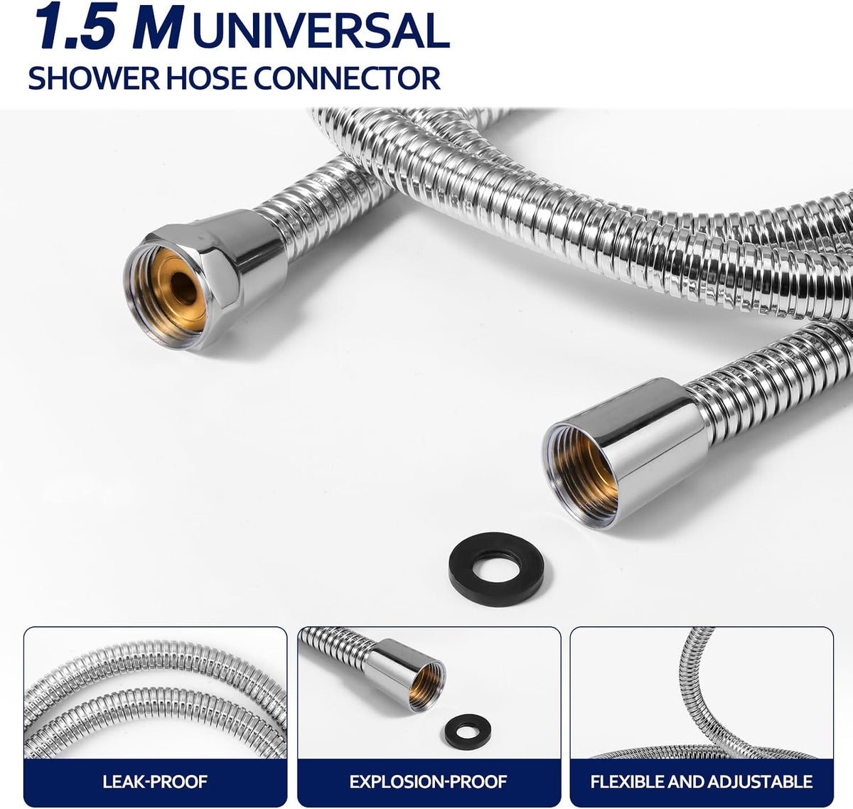 Blendura Shower Head with Hose, Hard Water Filter Shower Head
